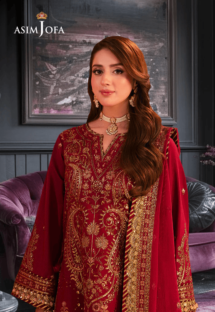 EMBROIDERED TWISTED SILK 3 PCS